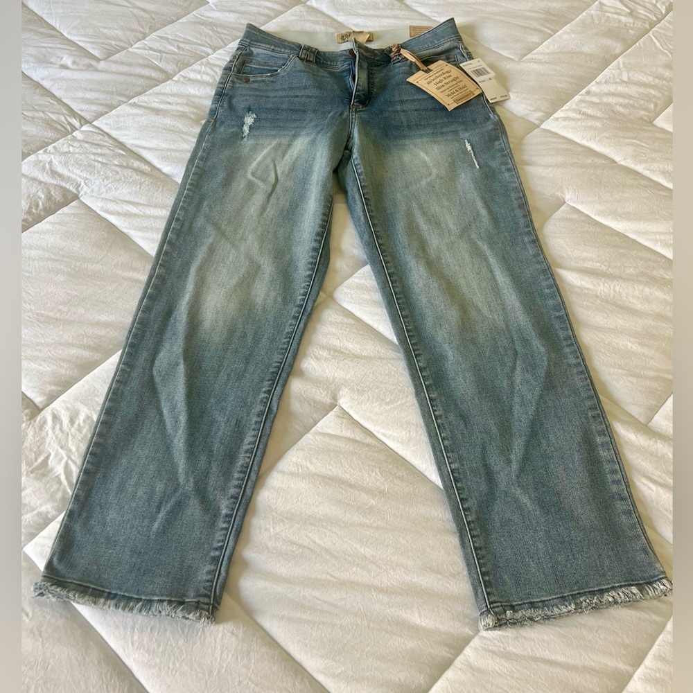 DEMOCRACY Ab Technology High-Rise Slim Straight Jeans NWT Size 6